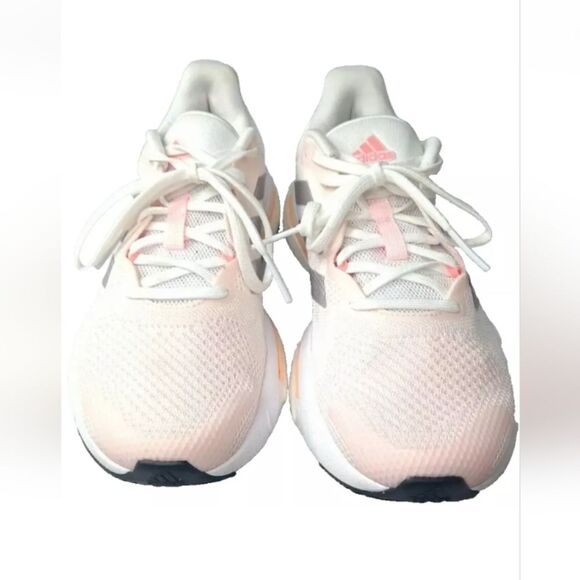 adidas Shoes - Adidas Solar Glide 5 Women's Size 8.5 White Silver Orange Boost Shoes Sneakers